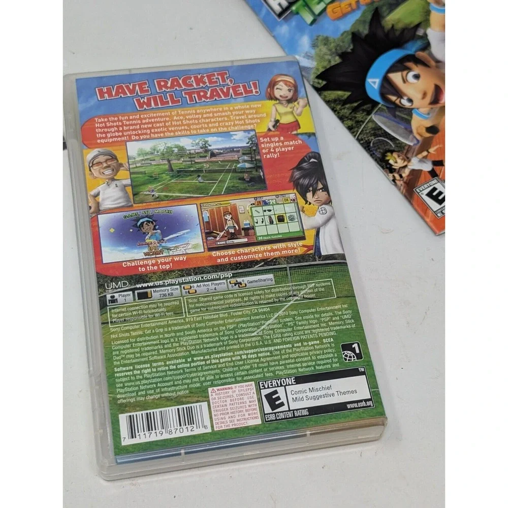 Hot Shots Tennis Get a Grip PSP Playstation Portable‎ Game Complete CIB